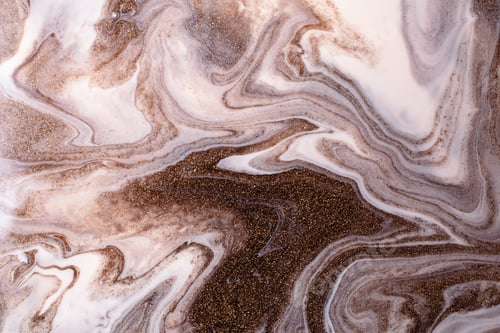 Preview: Shimmer liquid stripy background from liquid nail polishes,brown and milky colors.