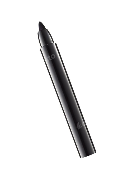 Preview: Black marker isolated on white background