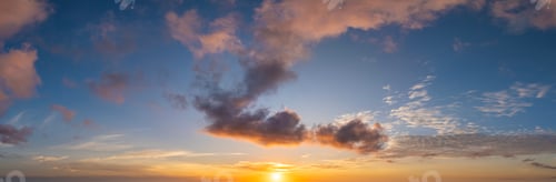 Preview: Beautiful sunset sky scenery.
