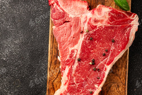 Preview: Raw steak T-bone fresh meat premium beef snack fresh delicious gourmet food