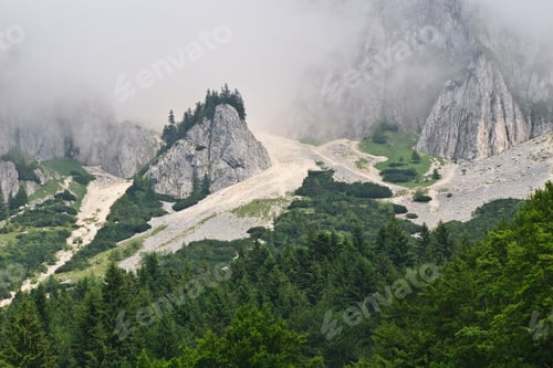 Preview: mountains with fog