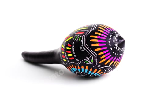 Preview: Painted maracas lying on white