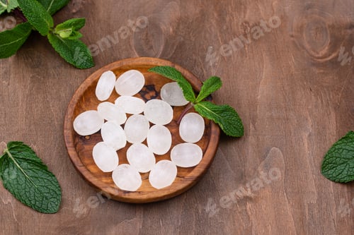 Preview: Sweet hard peppermint candy and mint