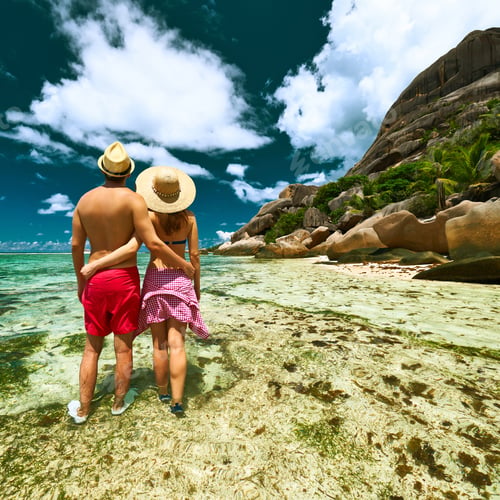 Preview: Couple On A Tropical Beach At Seychelles