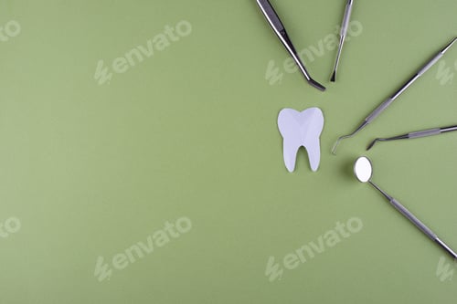 Preview: World dentists day concept with stomatology tools