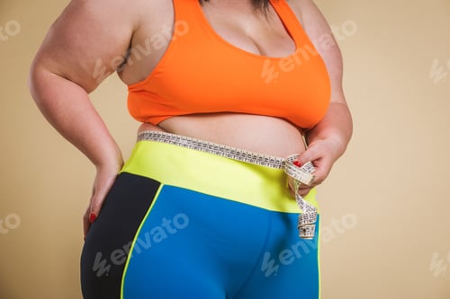 Preview: Plus size woman posing for body acceptance