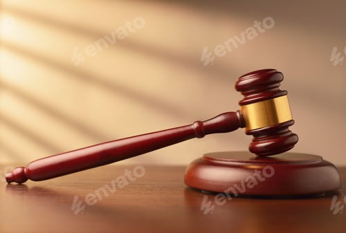 Preview: Wooden auctioneer or judges gavel