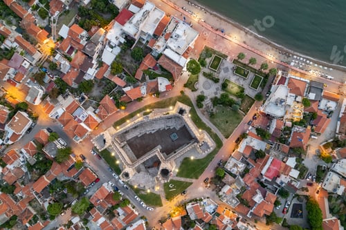Preview: North Aegean shorelines aerial photography. Dikili Candarli Izmir Turkey.