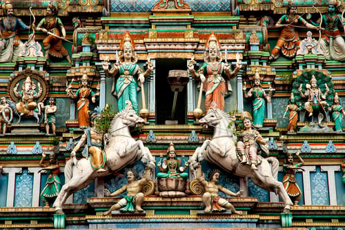 Preview: Hindu temple with indian gods kuala lumpur malaysia