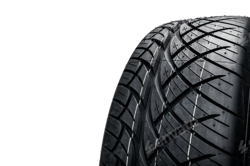 Preview: Car tires isolated on white background. Summer car tires