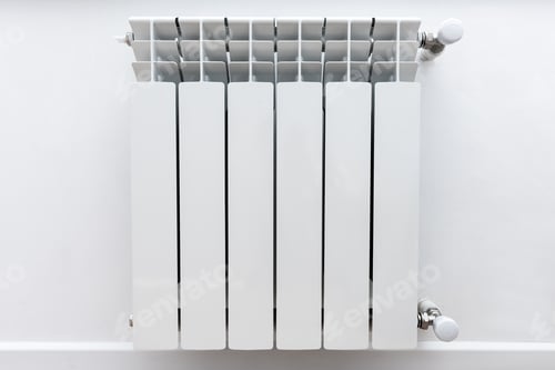 Preview: Heating radiator sections on the wall