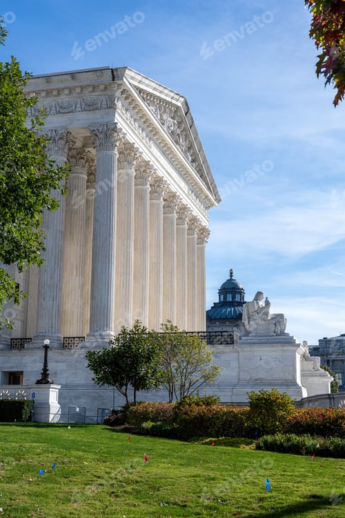 Preview: The entrance facade of the Supreme Court of the United States