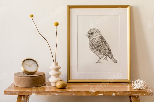 Preview: Stylish composition of living room interior