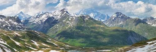 Preview: Amazing view of Scenic Alps near Little St Bernard Pass, Italy