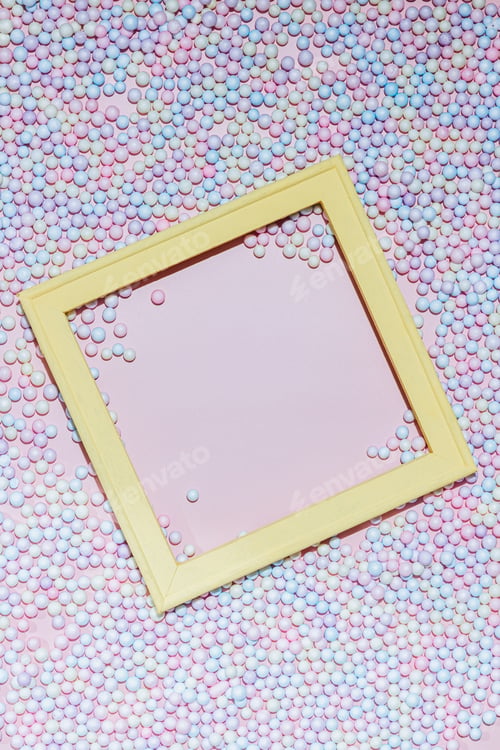 Preview: Pastel multicolored polyfoam balls