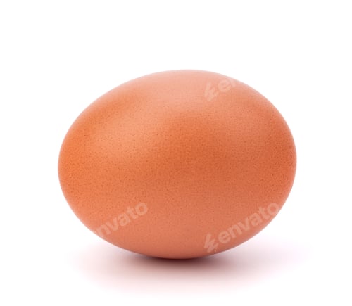 Preview: egg isolated on white background