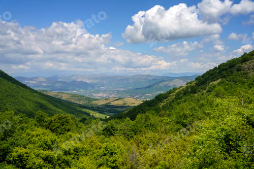 Preview: Landscape of Valle Peligna, Abruzzo, near Raiano and Anversa
