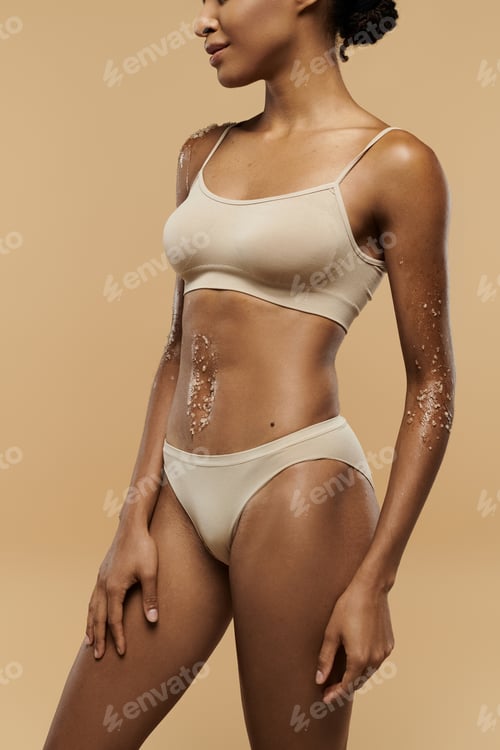 Preview: Ethereal beauty: african american woman in bikini