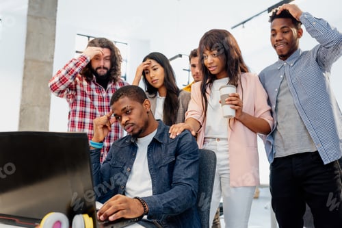 Preview: multiracial group of creative workers