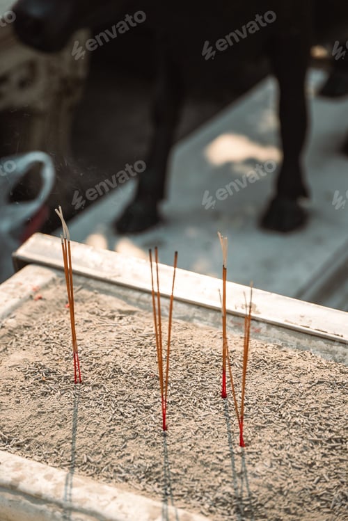 Preview: Vertical shot of the Grand Palace in the streets of Bangkok, Thailand during the day