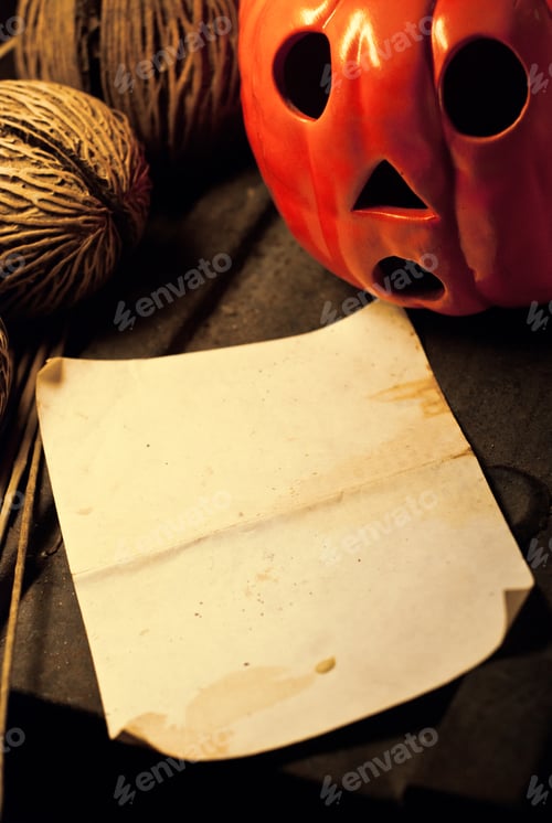 Preview: Halloween note paper concept
