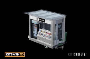 Preview: Kitbash: City Streets - City Snack Kiosk