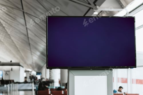 Preview: Digital announcement board in a passenger terminal