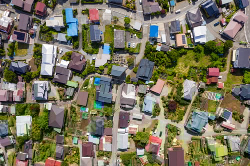 Preview: Top down view of the Kawaguchiko in japan