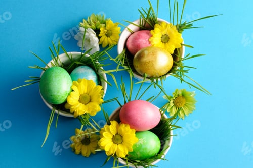 Preview: Colored easter eggs