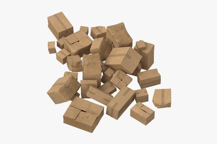Preview: Assorted Cardboard Boxes - Piled High