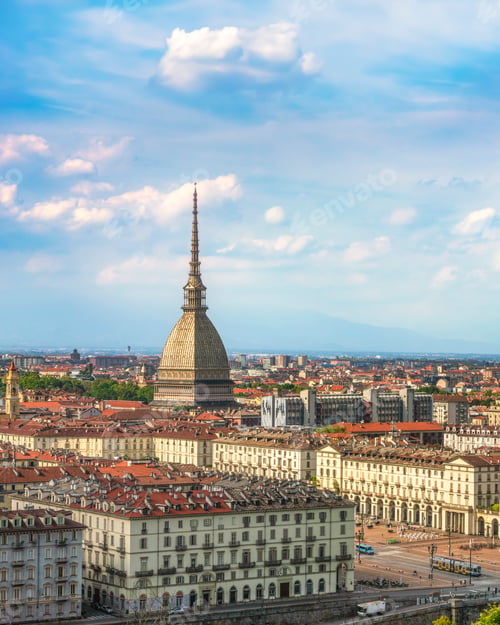 Preview: Turin Panorama with Mole Antonelliana from Monte dei Cappuccini