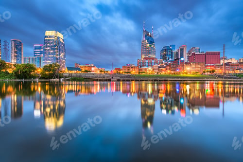 Preview: Nashville, Tennessee, USA Downtown Cityscape