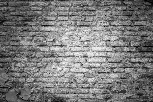 Preview: old brick wall in monotone color, vintage filter image