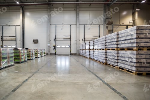 Vista previa: Interior del almacén de almacenamiento