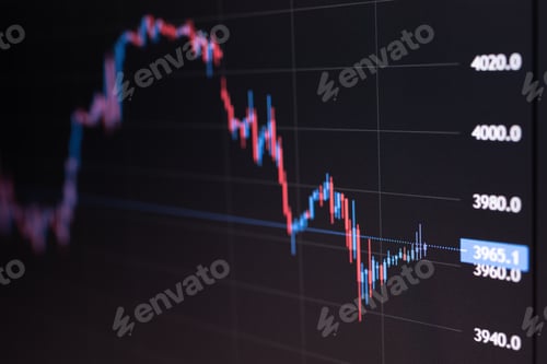 Preview: Stock market graph chart background