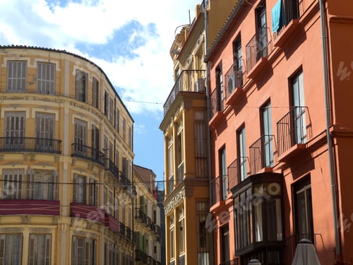 Preview: Majestic view of the Malaga, Spain castle and the Mediterranean Sea