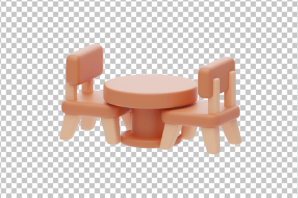 Preview: Dining Table 3D Icon