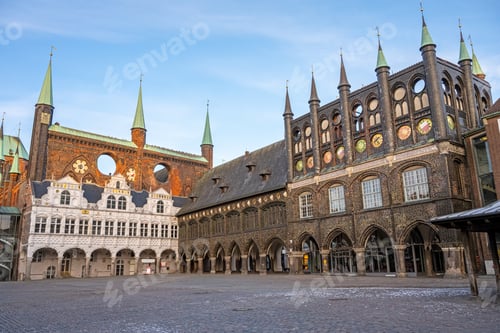 Preview: The town hall of the hanseatic city Luebeck
