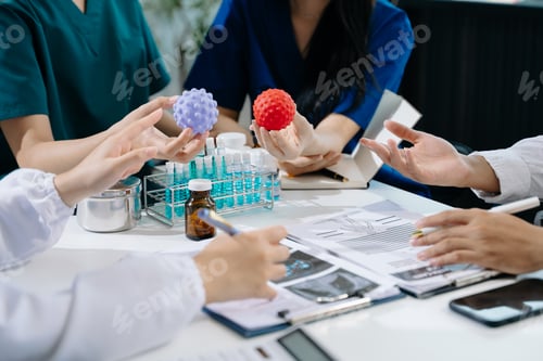 Preview: Meeting team of doctor and medical staff Consultation about the treatment of heart disease