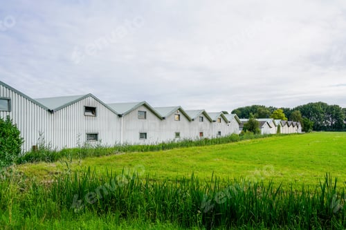 Preview: Beautiful shot of village cottages in the countryside