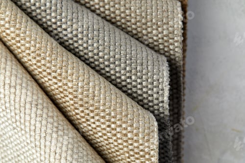 Preview: A set of samples of fabric furniture decoration lines of textile textures. Multicolored stripes