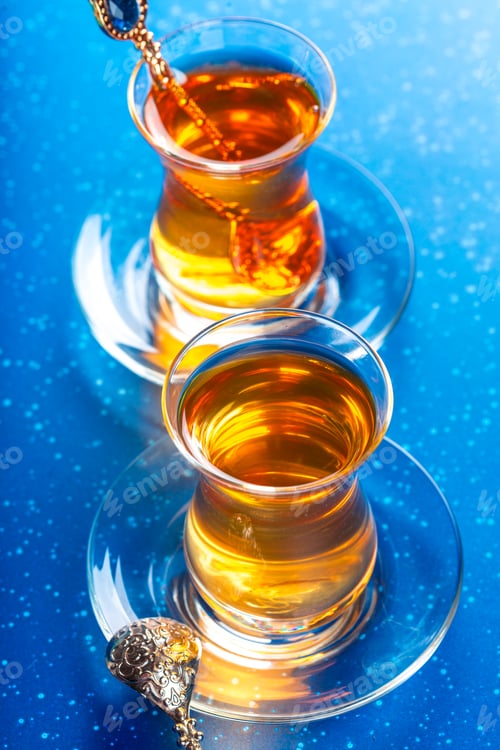 Preview: Turkish tea in traditional glass