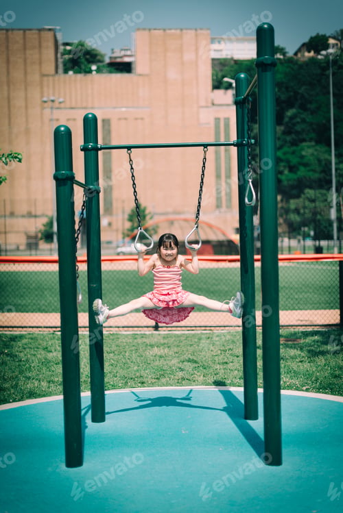 Preview: Girl at a exercise park