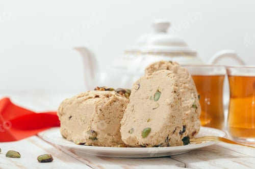 Preview: traditional eastern desserts on wooden background
