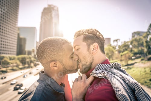 Preview: happy gay couple spending time together