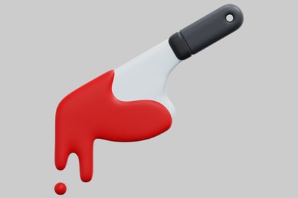 Preview: Detailed Capture of a Blade with Crimson Drip