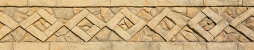 Preview: pattern yellow color of ancient style design decorative uneven cracked real stone wall