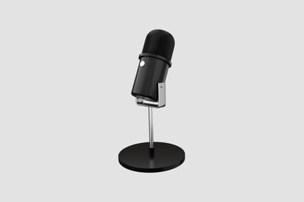 Preview: Microphone Stand 3D Illustration