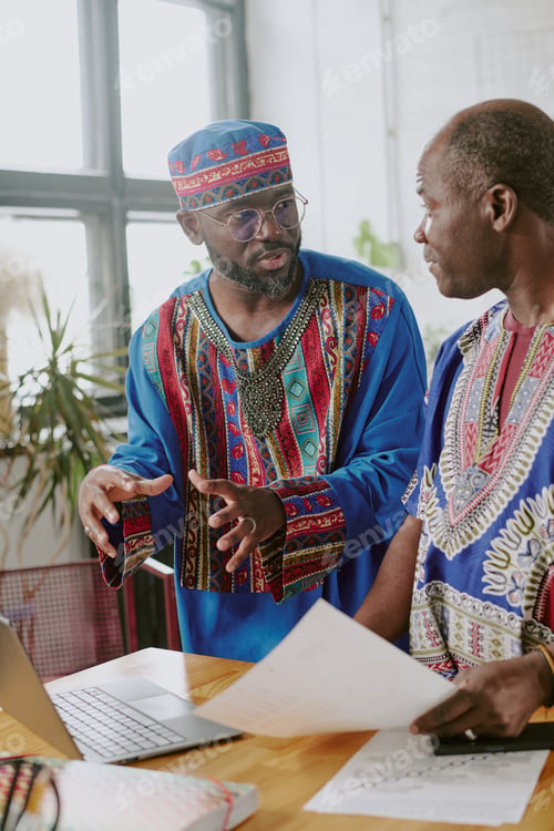Preview: African American Man Gesticulating during Explanation