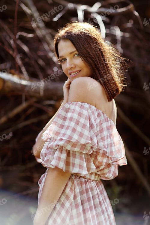 Preview: portrait of a beautiful girl in nature